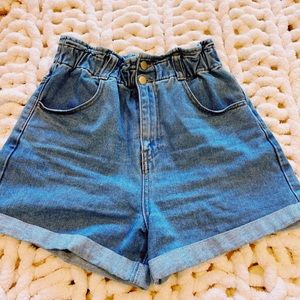 Vintage Style Ruffled Top Shorts for Women